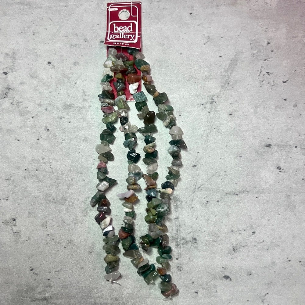 NWT Fancy Jasper Stone Chip Beads